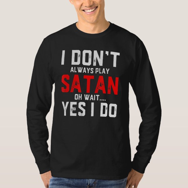 Camiseta Satã Figurino Diabo Halloween Satã (Frente)