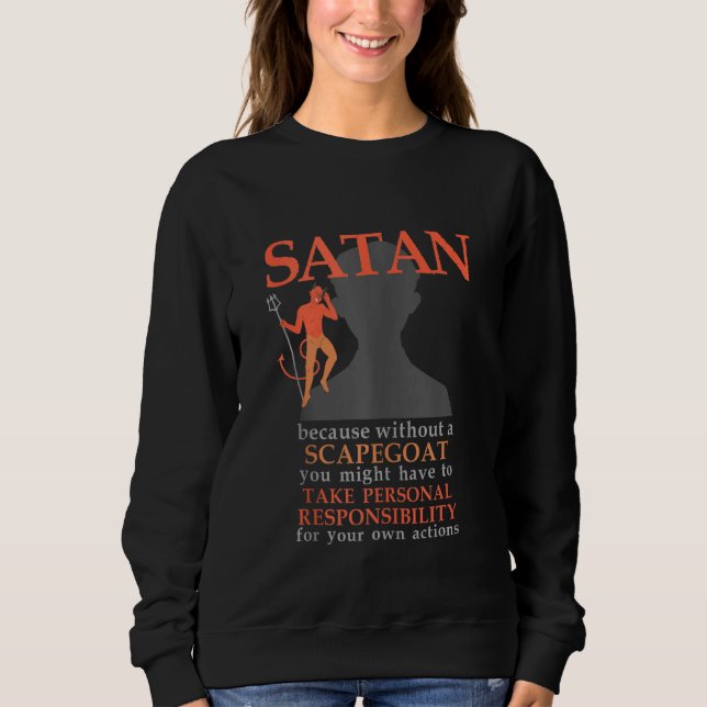 Camiseta Satã Me Ama No Baphomet Devil 666 Scapegoat Agnost (Frente)