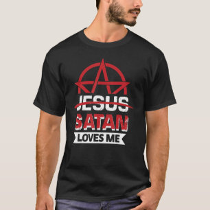 Camiseta Satã me ama orgulho gótico