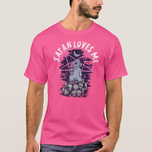 Camiseta Satã Me Ama Satanás Bunny Satanás 1