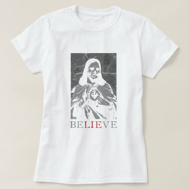 Camiseta Satã oculta Jesus Mora Anticristo Ateu Inferno Dev (Frente do Design)