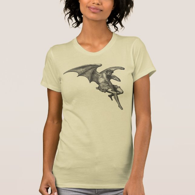 Camiseta Satã que pensa na roupa leve (Frente)