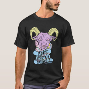 Camiseta Satã Respeita O Transgende Sinalizador Trans Prono