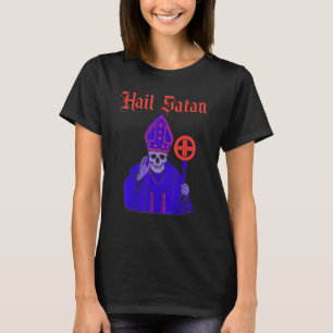 Camiseta Satã Satanás Vintage Horror Igreja Demônio Homens
