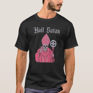 Camiseta Satã Satanás Vintage Horror Igreja Demônio Homens
