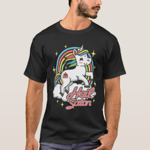 Camiseta Satã Satânica do Unicórnio para seguidores do Diab