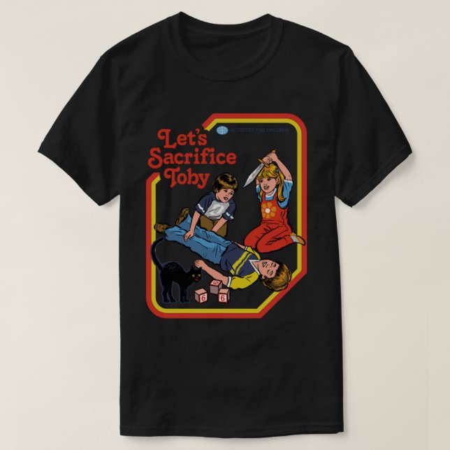 Camiseta Satan T-ShirtLet's Sacrifice Toby T-Shirt_by Steve (Frente do Design)