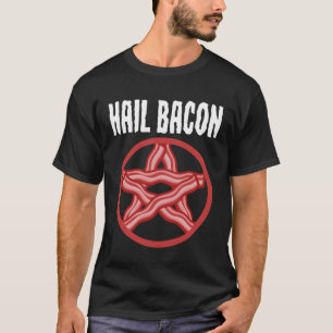 Camiseta Satanás Bacon Pentagram Satanista Foodie Hail Baco
