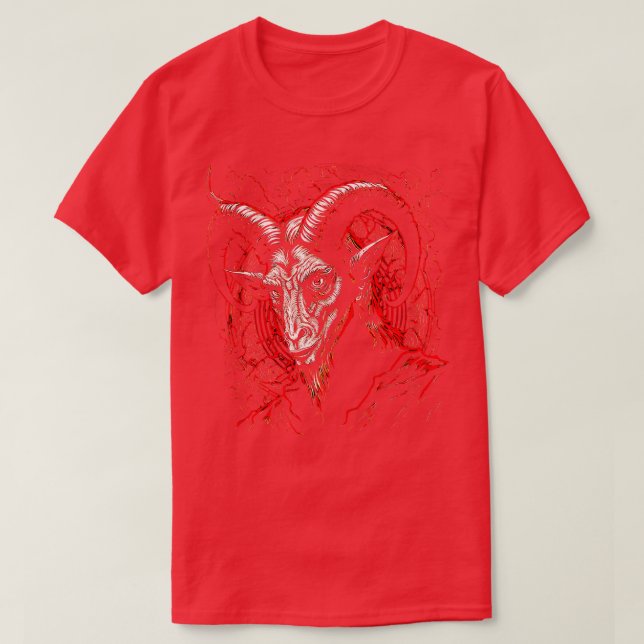 Camiseta Satanic Goat (Frente do Design)