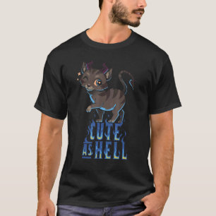 Camiseta Satanicat Cute As Inferiores Esoterícas Batatas Sa