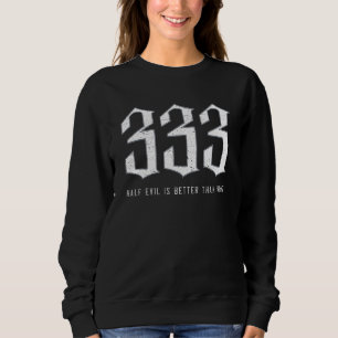 Camiseta Satanismo Goth Black Metal 333 Meio Malvado Divert