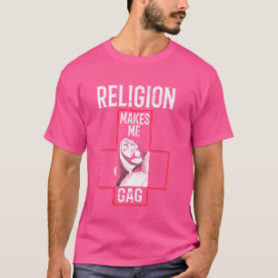 Camiseta Satanismo oculto A religião satânica me torna G