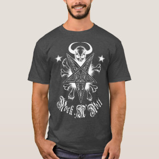 Camiseta Satãs Pesadas Não Tatuagem Gótica Morto Natureza R