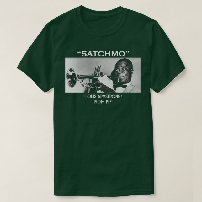 Camiseta Satchmo Louis Armstrong Tributo (Frente do Design)