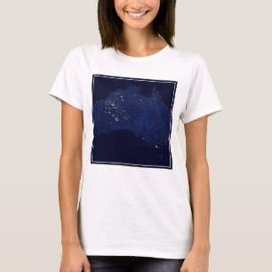 Camiseta Satélite As Luzes Noturnas Da Austrália.