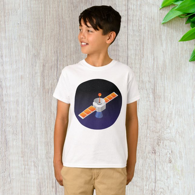 Camiseta Satélite no Espaço (Criador carregado)