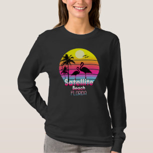 Camiseta Satellite Beach Fl Summer Vintage Sunset S