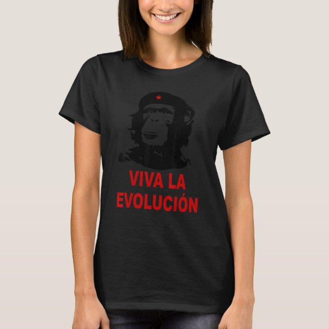 Camiseta Sátira da Revolução de Cuba do Macaco Che Guevara (Frente)