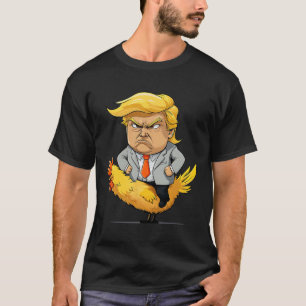 Camiseta Sátira de Trump Frango Jockey - Humor Político Eng