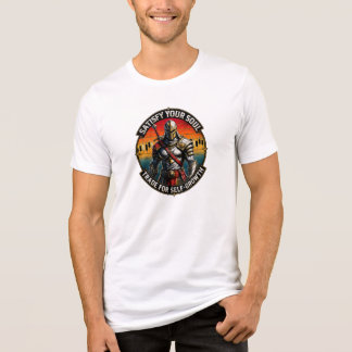 Camiseta Satisfazer a Sua Alma Negociar para o Cavaleiro do