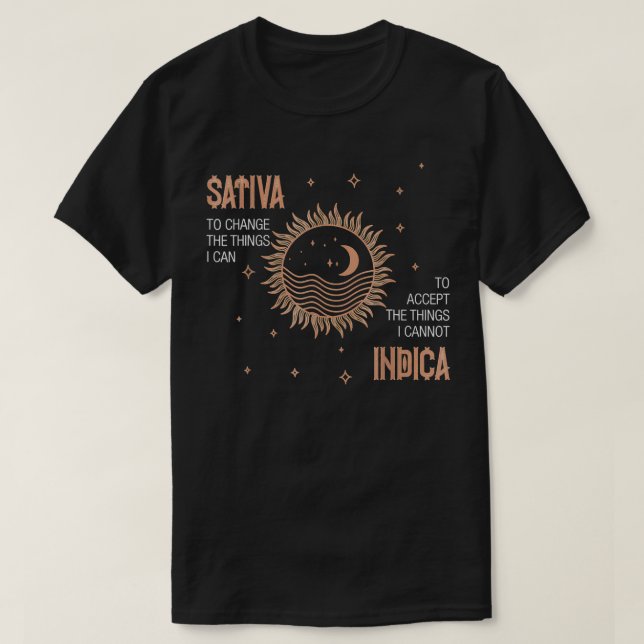 Camiseta Sativa para mudar as coisas que eu posso ferrar Ca (Frente do Design)