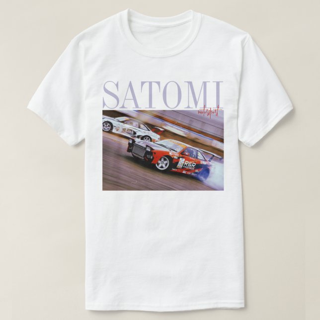 Camiseta satomi motorsport "Perfuração" (Frente do Design)