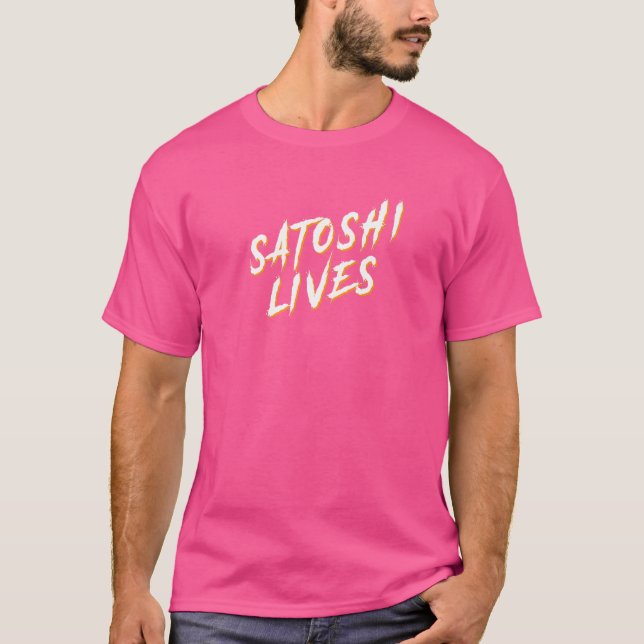 Camiseta Satoshi Lives Bitmoeda 1 (Frente)