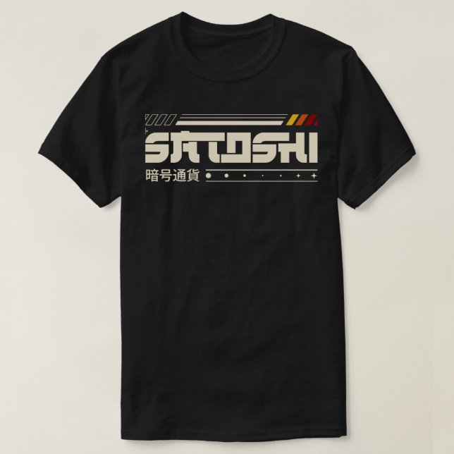 Camiseta Satoshi Nakamoto (Frente do Design)