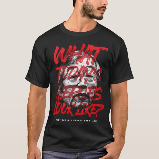 Camiseta Satoshi Nakamoto é um verdadeiro herói (Frente)