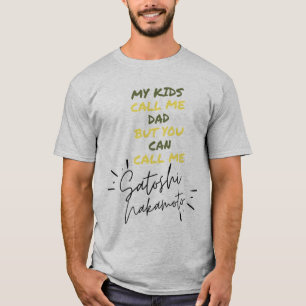 Camiseta Satoshi Nakamoto também conhecido por CryptoPai