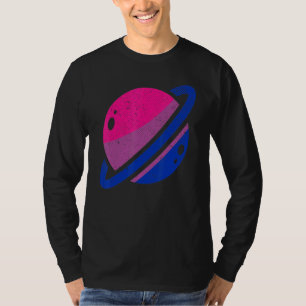 Camiseta Saturn Bi Pride Lgbt Bisexualidade Marca Igualdade
