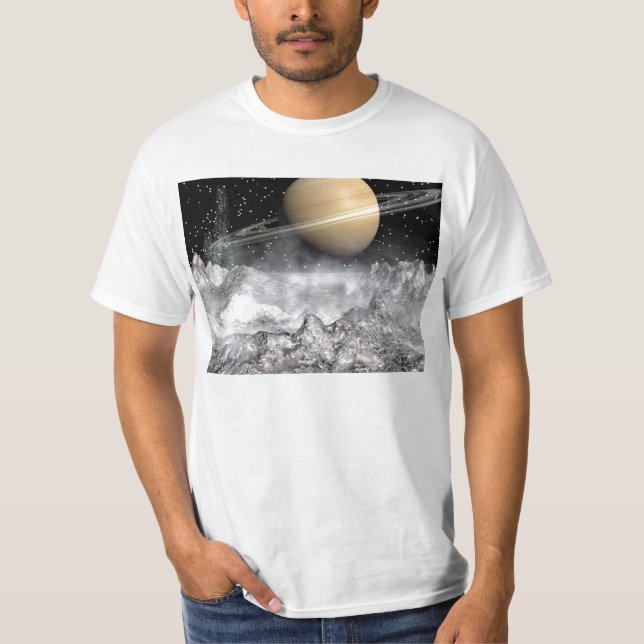 Camiseta Saturn e Enceladus (Frente)