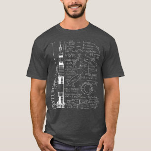 Camiseta Saturn V Saturn 5 Rocket Science Equations