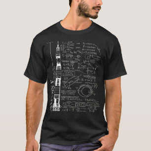 Camiseta Saturn V Saturn 5 Rocket Science Equations
