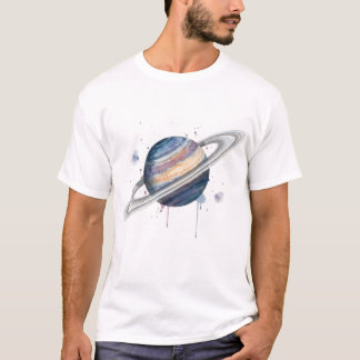 Camiseta Saturno Colorido