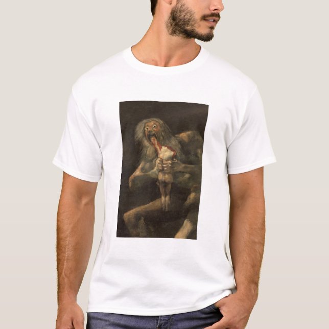 Camiseta Saturno devorando a su hijo francisco de goya (Frente)