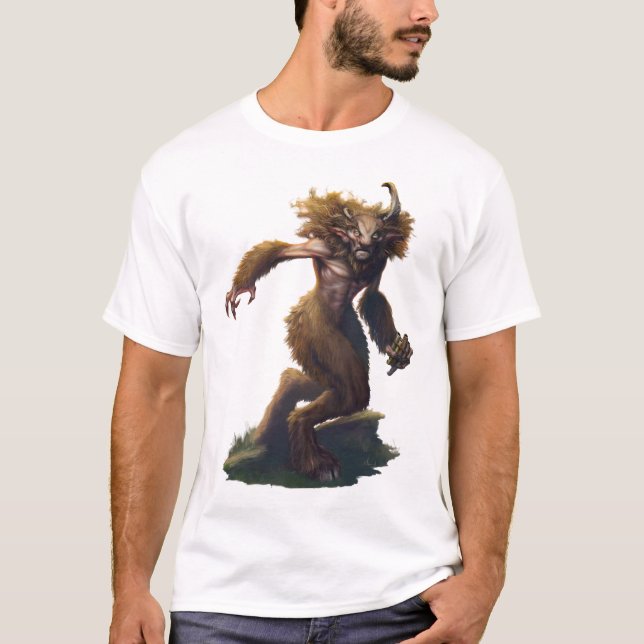 Camiseta Satyr transportado pelo caos (Frente)