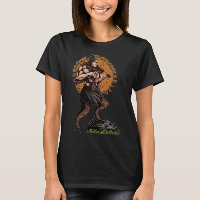 Camiseta Satyr with violin (Frente)