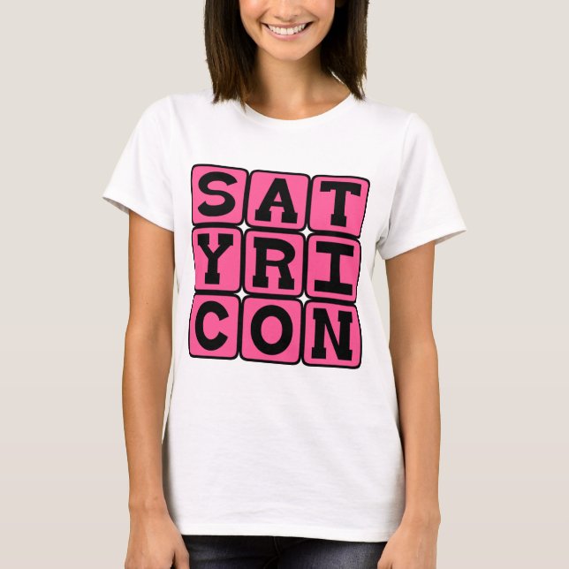 Camiseta Satyricon, Ficção Latina (Frente)
