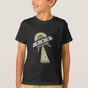 Camiseta Saucer Voador de OVNI de Abdução de Alienígenas