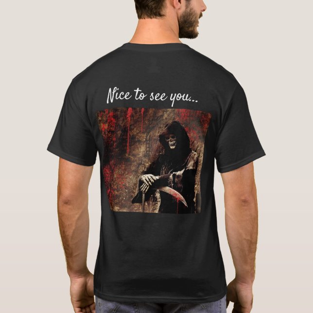 Camiseta Saudação Assustadora do Ceifador (Verso)