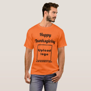Camiseta Saudação de Ação de Graças a Laranja