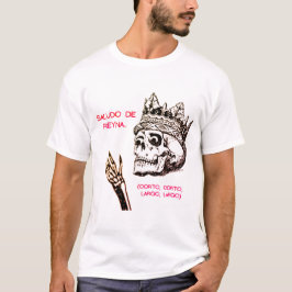 CAMISETA SAUDAÇÃO DE RAINHA LONGO LONGO, CURTO, CURTO,