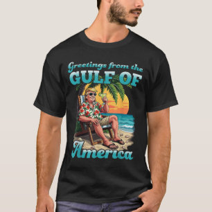 Camiseta Saudação Do Patriótico Golfo Da América Do Norte