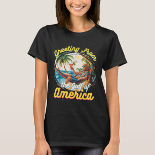 Camiseta Saudação Do Trump Da América Do Golfo Dos Eua