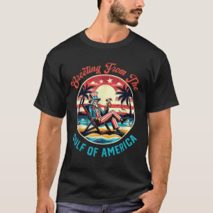 Camiseta Saudação Retroativa Do Trump Da América Do Golfo D
