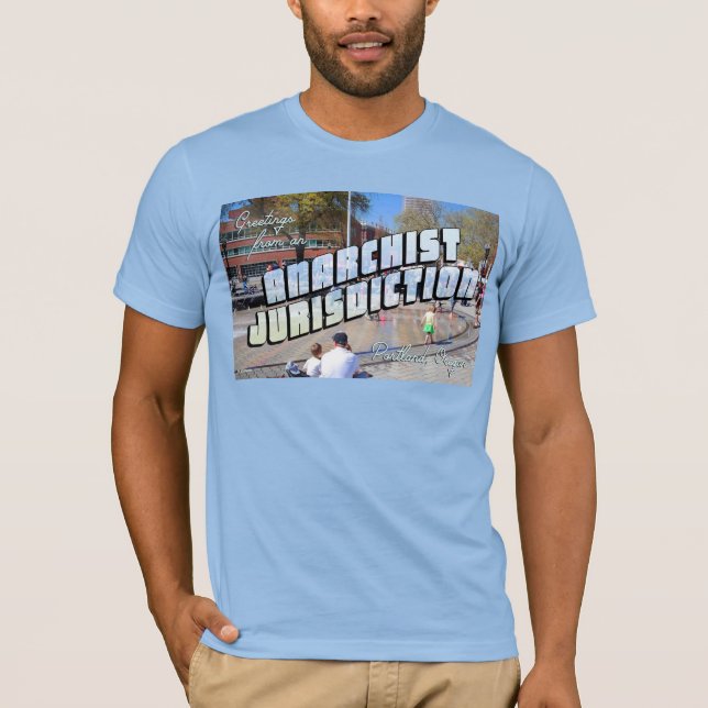 Camiseta Saudações da Anarquista Portland (Frente)