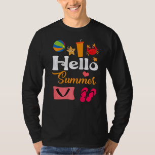 Camiseta Saudações da Família de Férias Summer Beach