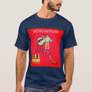 Camiseta Saudações da Polônia – Vibrações de Churrasco e Sa