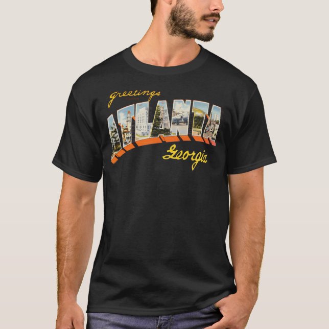 Camiseta Saudações De Atlanta Georgia 2 (Frente)